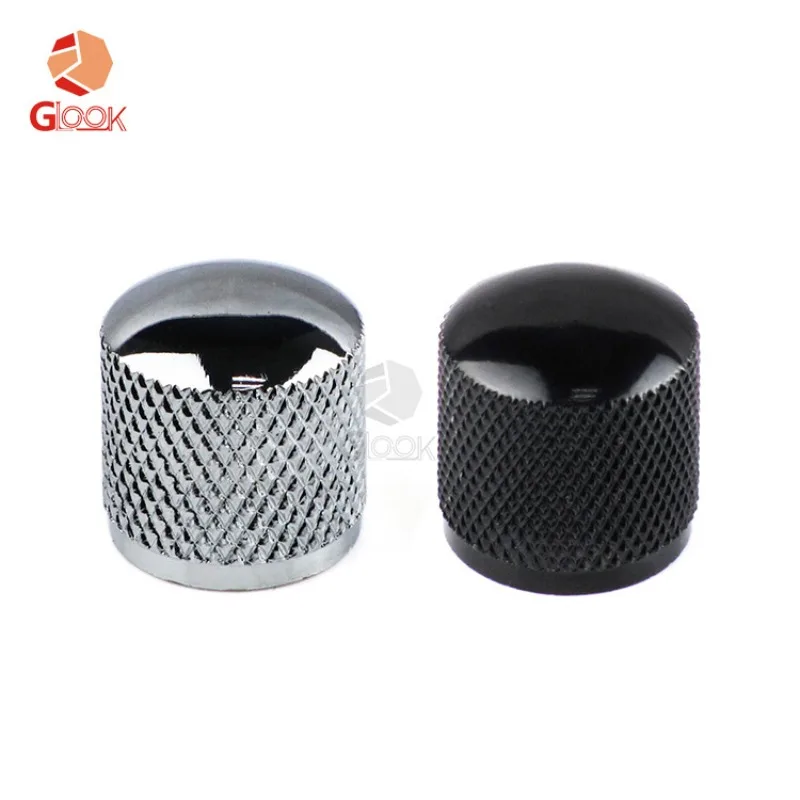 

Electric Guitar Bass Metal Volume String Button, Hole Iron Knob, Volume Knob Switch Hat Strap Accessories 4pcs