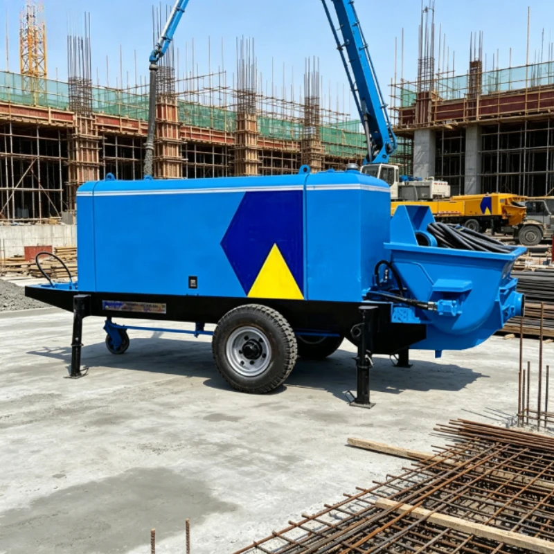 Customized Concrete Pump Mini Stable and Smooth Output Concrete Pumping System with Dependable Diesel Engine