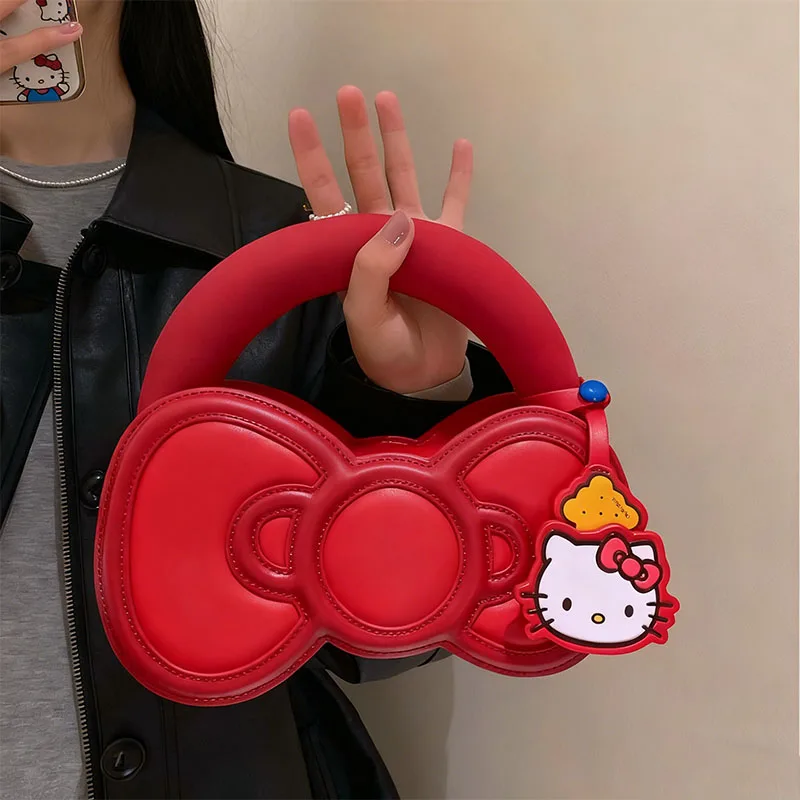 

Miniso Sanrio Hello Kitty Crossbody Bag Kawaii Bow Fashion Shoulder Bag Instagram Korean Cartoon Anime Friends Birthday Gift