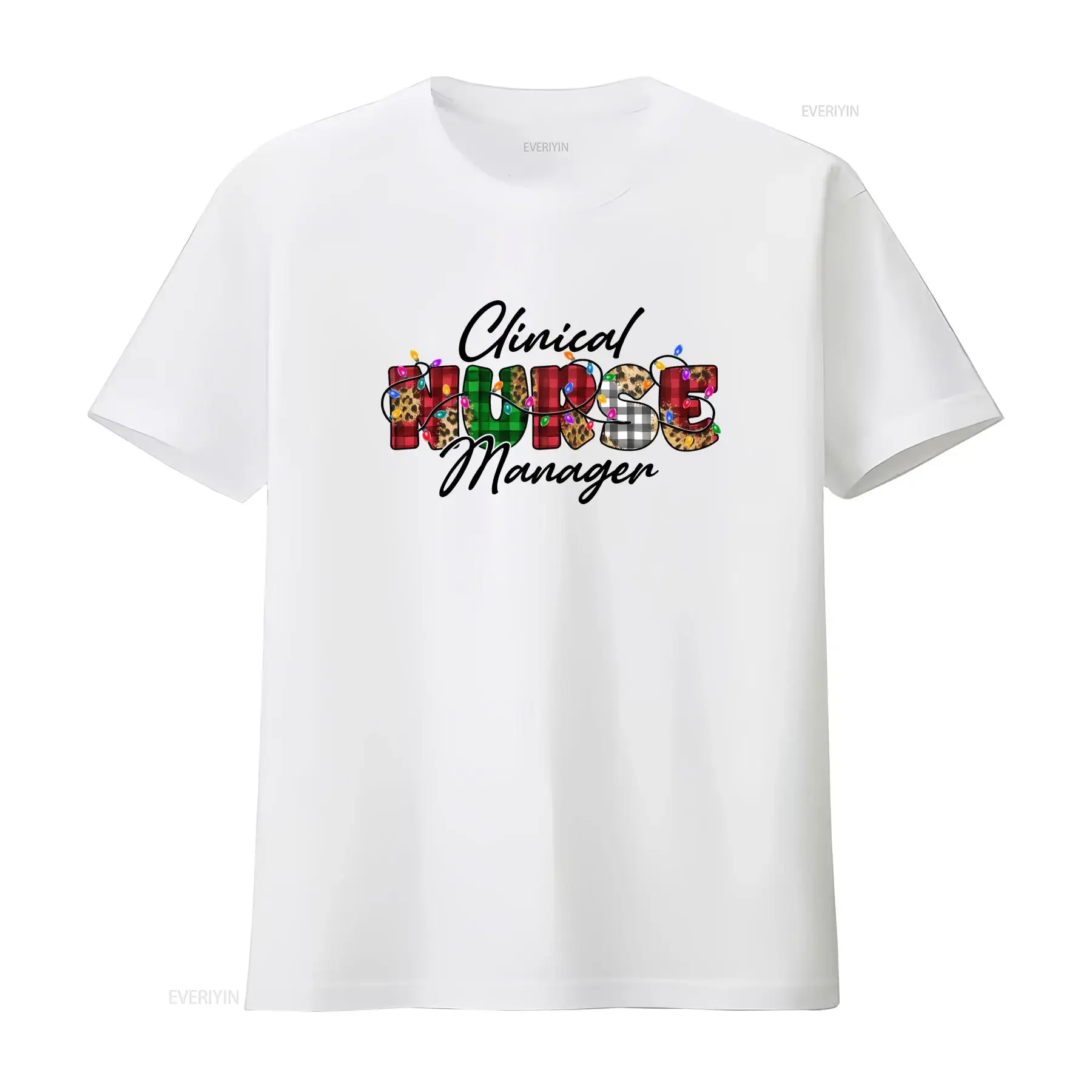 Clinical Nurse Manager Christmas T Shirt Holiday for CNM Up to 5xl vintage Washed homme Casual Stylish Comfortable Stretched