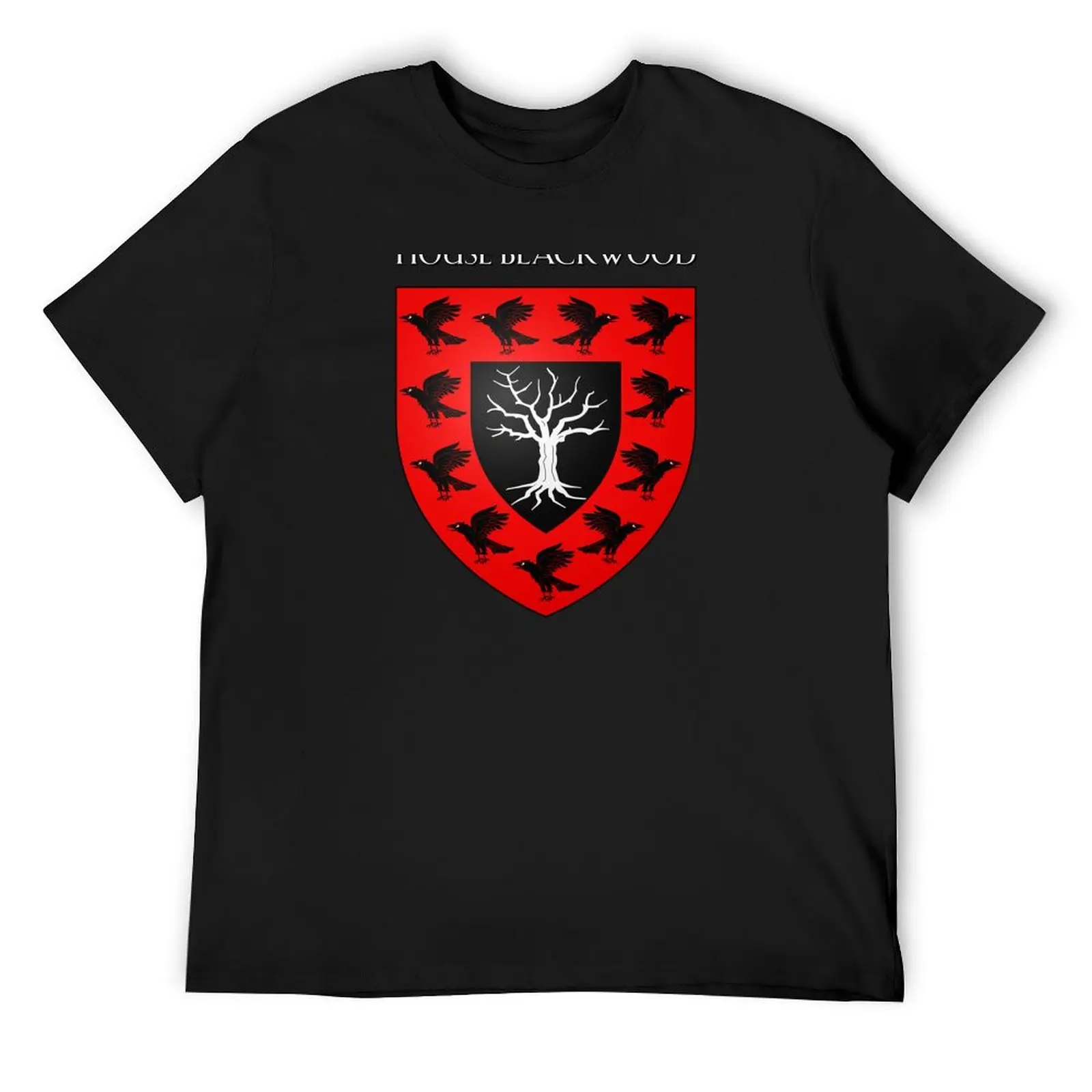 

House Blackwood Coat of Arms Heraldry Sigil - A Song of Ice and Fire T-Shirt shirts graphic tees mens white t shirts