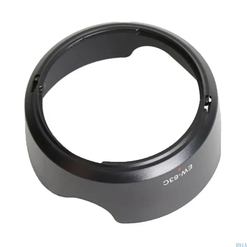 ef-s 18-55mm f/3.5-5.6 용 태양 그늘 커버 보호기를위한 R91A 가역 렌즈 후드 58mm 렌즈 교체 용입니다.