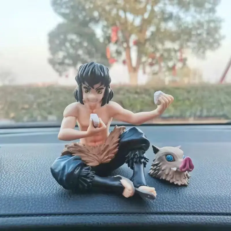 Adornos de decoración de coche Demon Slayer, modelo Kamado Tanjirou, adornos bonitos de dibujos animados, Kamado Nezuko, piezas de automóvil, regalo de vacaciones