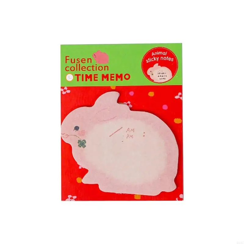 918C para Creative for Time Sticky Memo Pad Animal dibujos animados publicado It Pads marcador escritura para