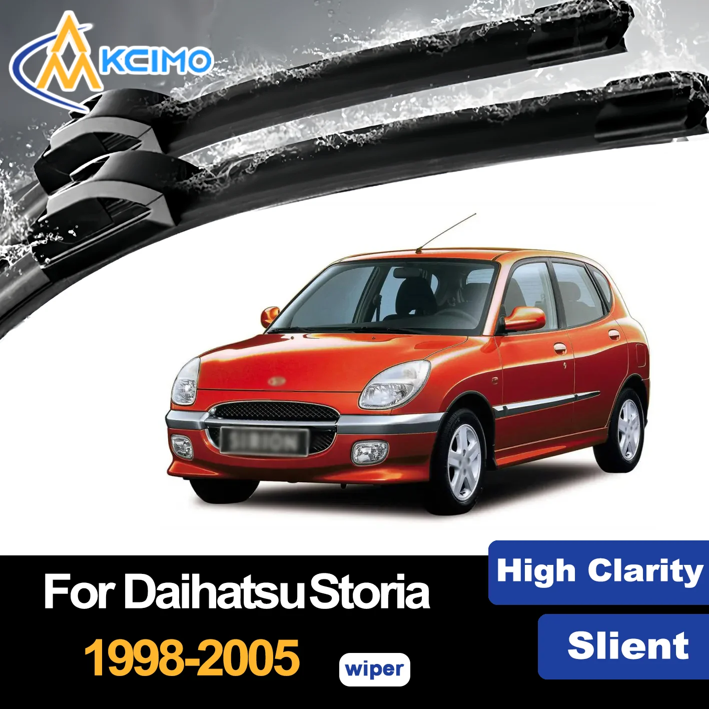 

Front Wiper Blades for Daihatsu Storia M100 1998-2005 1999 2000 Toyota Duet Car Windscreen Windshield Window Wiper Accessories
