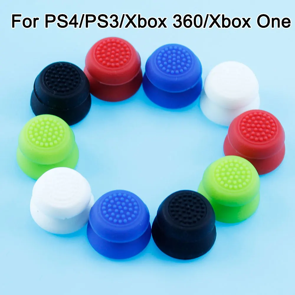 Chenghaoran 2ชิ้นสำหรับ PS4 Xbox 360/PS3/Xbox หมวกแก๊ปใหม่ซิลิโคนเดียวสำหรับป้องกันแขนโยก