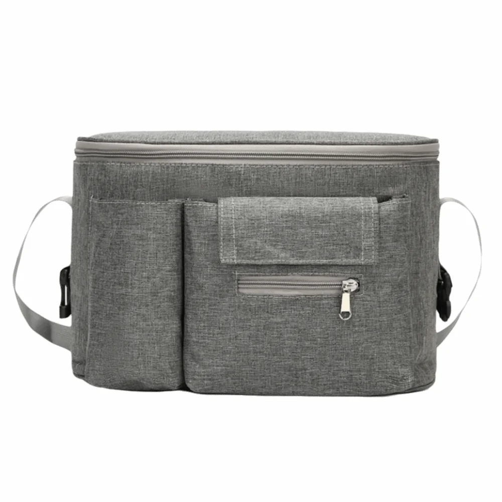 

Large Capacity Baby Stroller Bag Multiple Pockets Cartoon Baby Stroller Hanging Bag with Zipper Portable Diaper Bag Organizer