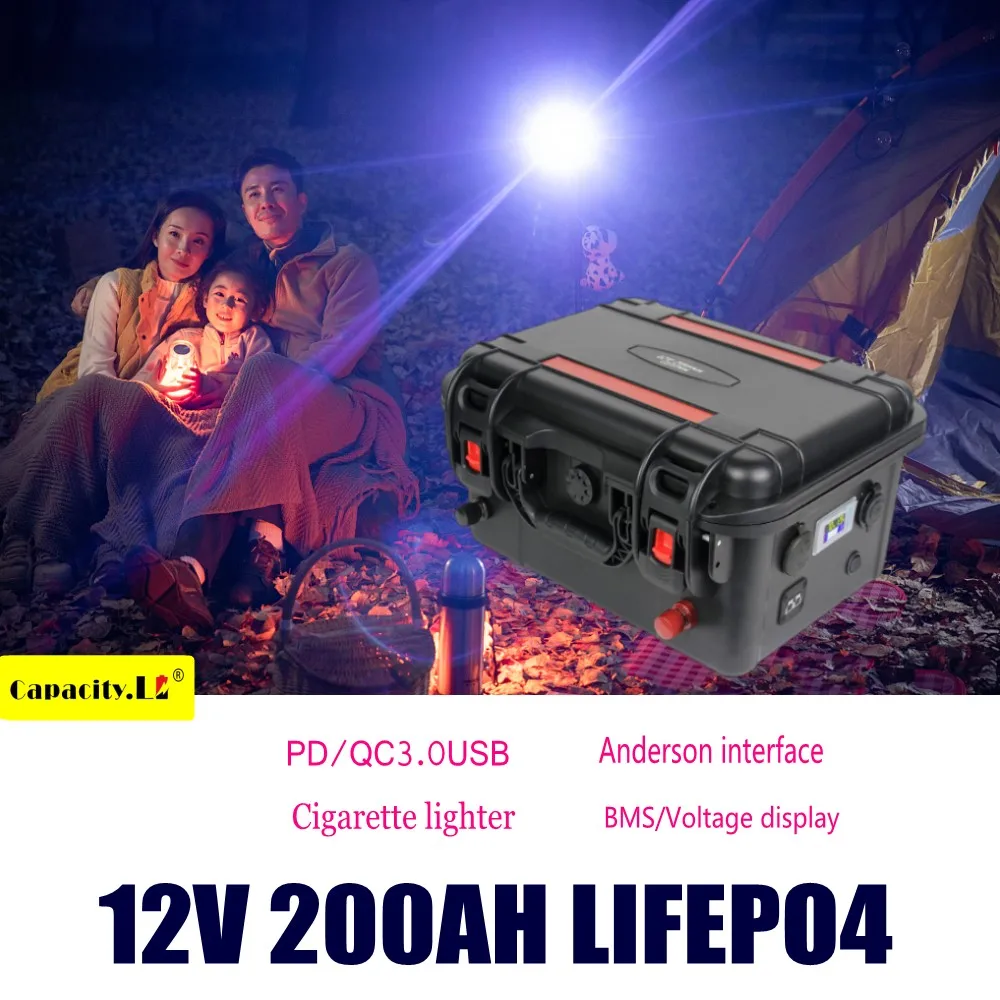 Nowy akumulator Lifepo4 12V 100Ah 120Ah z wbudowanym akumulatorem BMS LFP do łodzi z silnikiem słonecznym RV