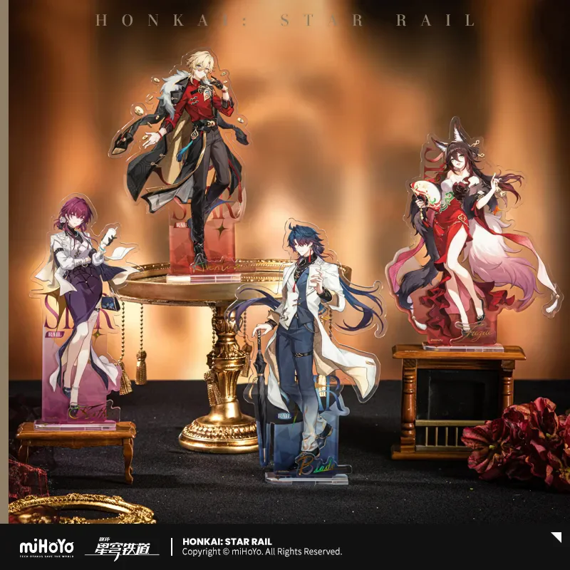 [Genuine] miHoYo Game Honkai Star Rail Train Journey Series Acrylic Standee Blade Fugue Kafka Desktop Ornament Cosplay Xmas Gift