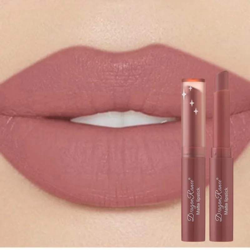 1Pc Nude Matte Lipstick Waterproof Long Lasting Lip Sticks Not Fading Sexy Red Velvet Lipsticks Women Make Up Cosmetics HOT SALE