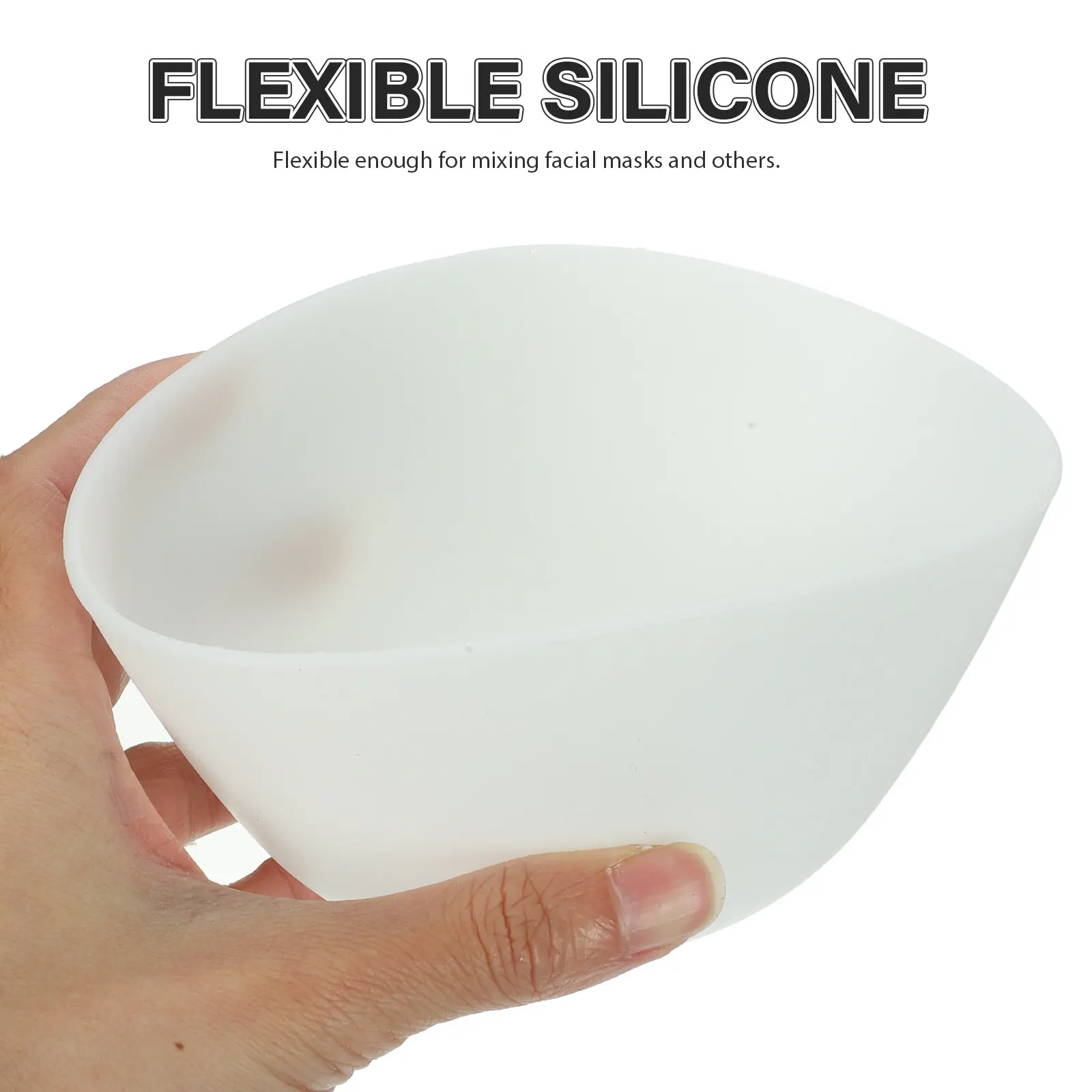 12.5x8cm Silicone Bowl Lightweight Anti-Drop Non-Slip Odorless Mini Bowl for Mask Mixing Baking Prep Measuring Small Ingredients