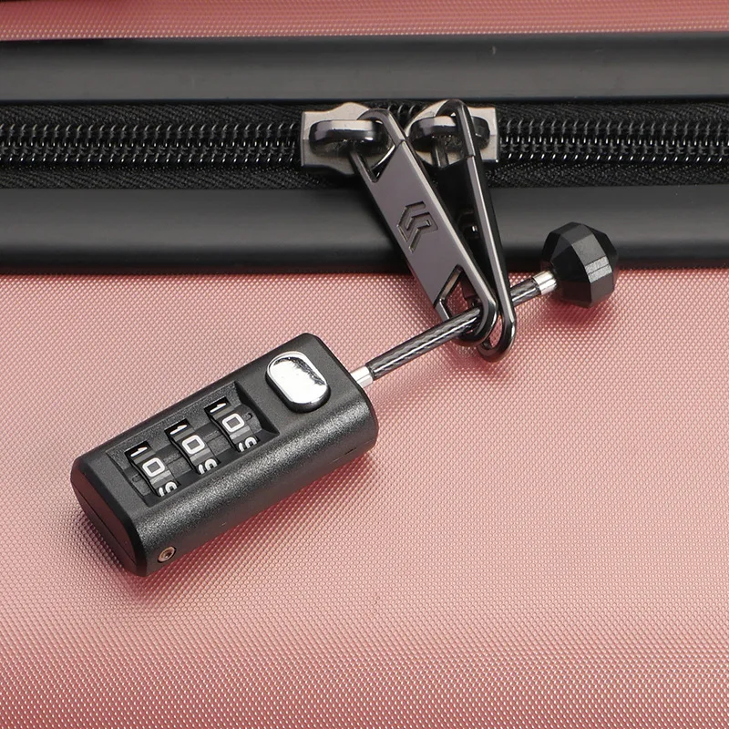 3-Position combination lock mini luggage padlock recoverable coded lock combination lock dormitory cabinet lock backpack zipper
