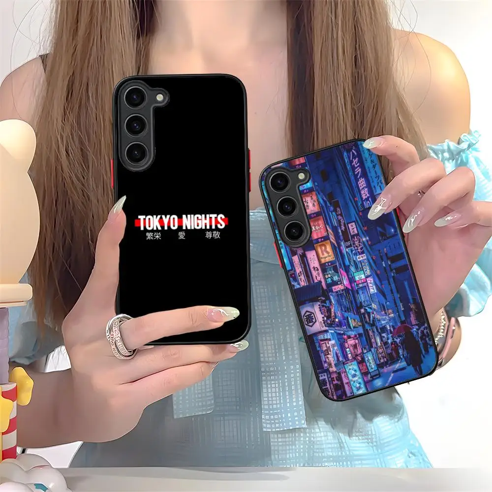 

Japan Tokyo Mobile Cell Phone Case for Samsung Galaxy S25 S24 S23 S22 S21 Plus FE Ultra Colour Silicone Protective Luxury Cover