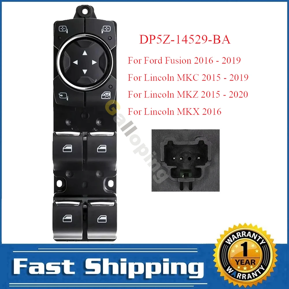 For Ford Fusion Lincoln MKC MKX MKZ Electric Power Master Window Switch Control Regulator Button DP5Z-14529-BA Car Accessories