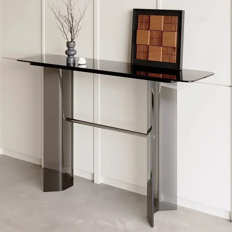 

Modern Acrylic Entrance Console for Home Transparent Multifunctional Decorative Console Table Senior Designer Table for Hotel