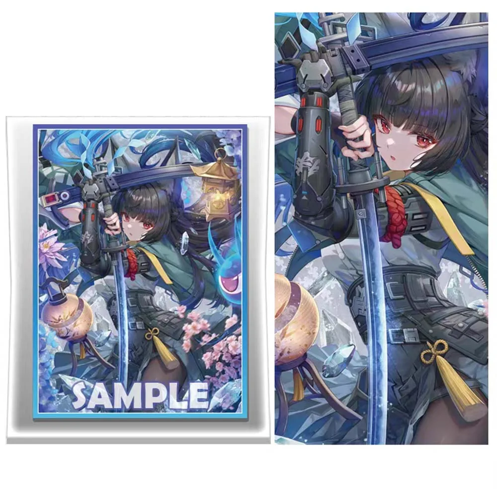 67X92MM Mooi Meisje Kleur Flash Mouwen WS PTCG Anime Game Collection Card Beschermhoes 60 Stuks