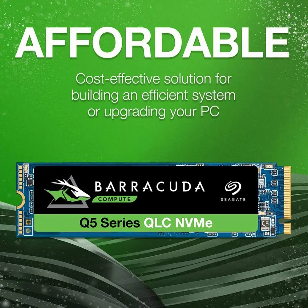 Seagate Barracuda Q5 500GB 1TB 2TB Internal SSD - M.2 NVMe PCIe Gen3 ×4, 3D QLC for Desktop or Laptop