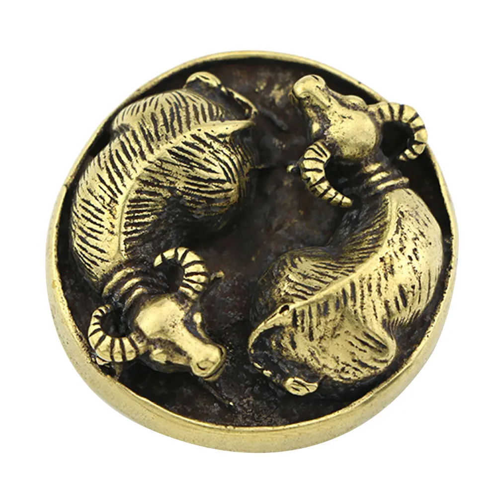 

Gossip Ornaments Copper Cattle Fortune Fengshui Statue Home Office Decor Prosperous Gift