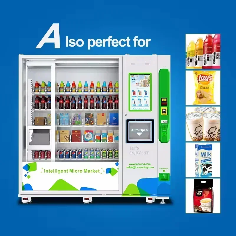 Hot Sale Snack And Food Vending Machine For Supermarket Elevator Combo Vending Machine With Robot Arm
