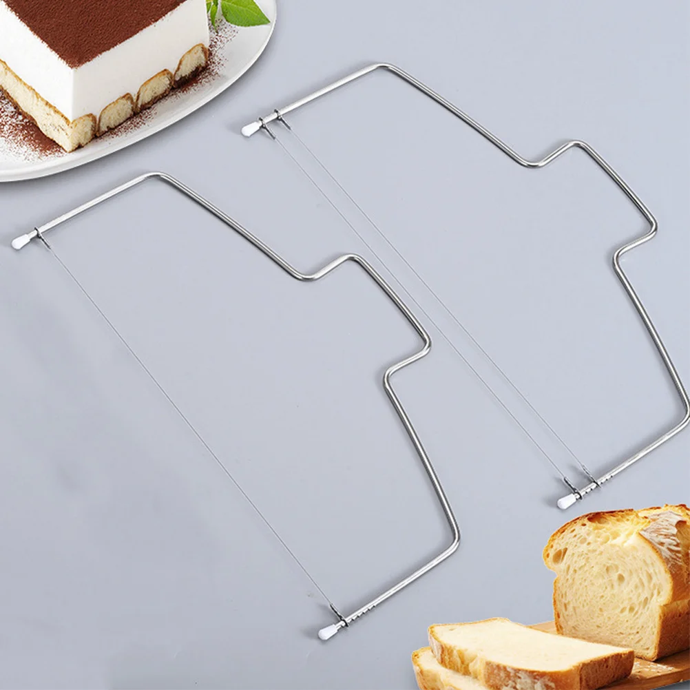 

10Pcs Stainless Steel 12.58inch Cake Slicing Wire Replacement Professional Cake Leveler for Clean in Baking