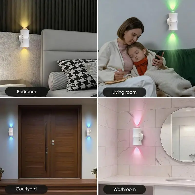 LED Nachtlicht RGB 7 Farbe Smart Magnetische Sensor Licht Motion Sensor Wand Lampe USB Lade Hause Kleiderschrank Treppen korridor Beleuchtung