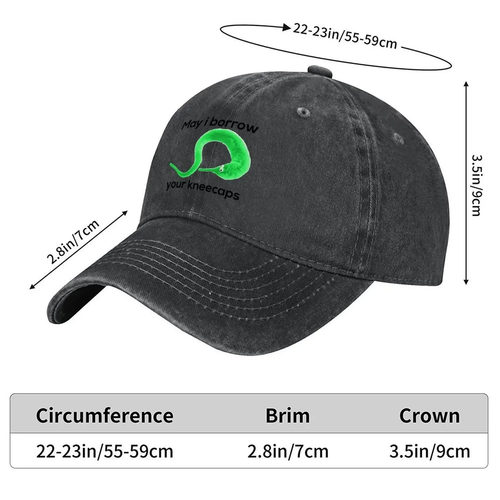 2026 May I Borrow Your Kneecaps - Worm On A String Baseball Cap |-F-| Snapback Cap hard hat Hat Luxury Brand Baseball For Men Wo
