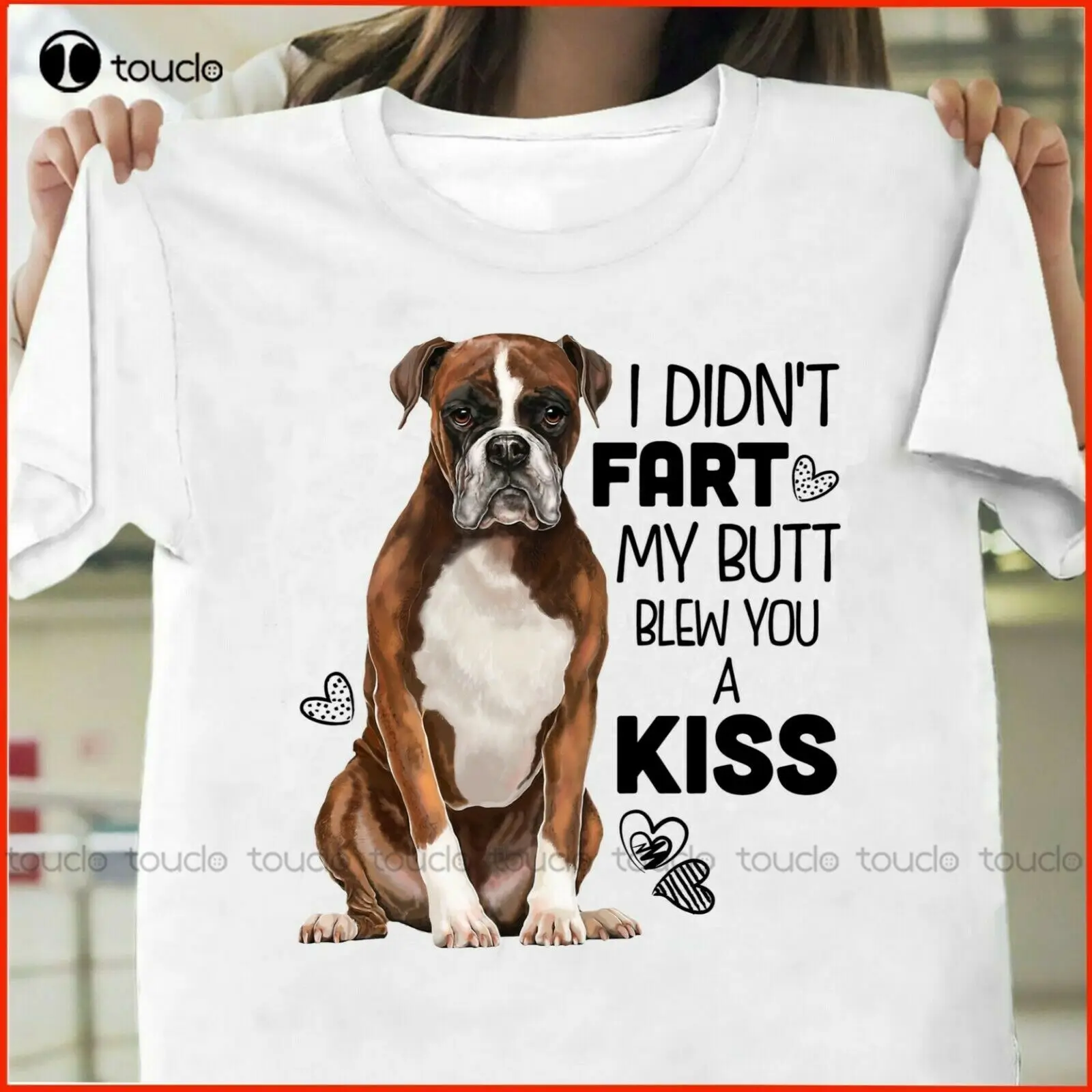 I Didn'T Fart My Butt Blew You A Kiss Boxer Dog T Shirt For Dog Mom Dog Dad Dog Lover Gift T-Shirt Size S_3Xl Work Shirt Xs-5Xl