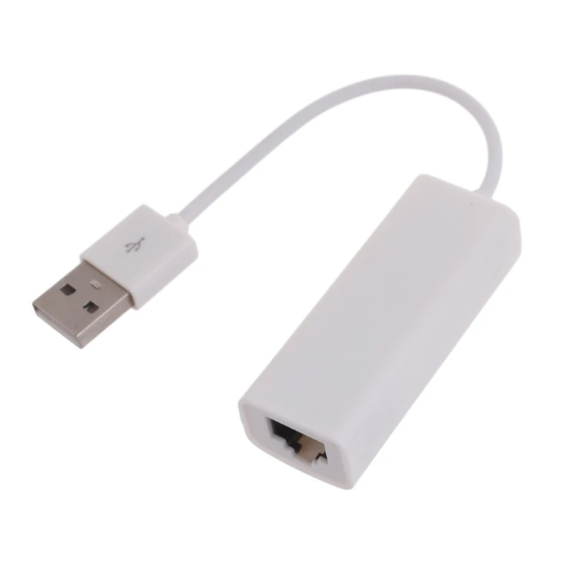 F3MA USB2.0-zu-Ethernet-Adapter, RJ45-Ethernet-Adapter, externe Netzwerkkarte mit RTL8152B-Chip, tragbares universelles