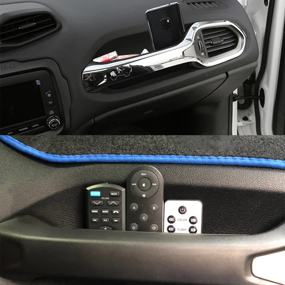 ABS سيارة مساعد الطيار انتزاع مقبض صندوق تخزين صينية المنظم ل Jeep Renegade 2015-2023 مسند الذراع تستيفها الملحقات الداخلية