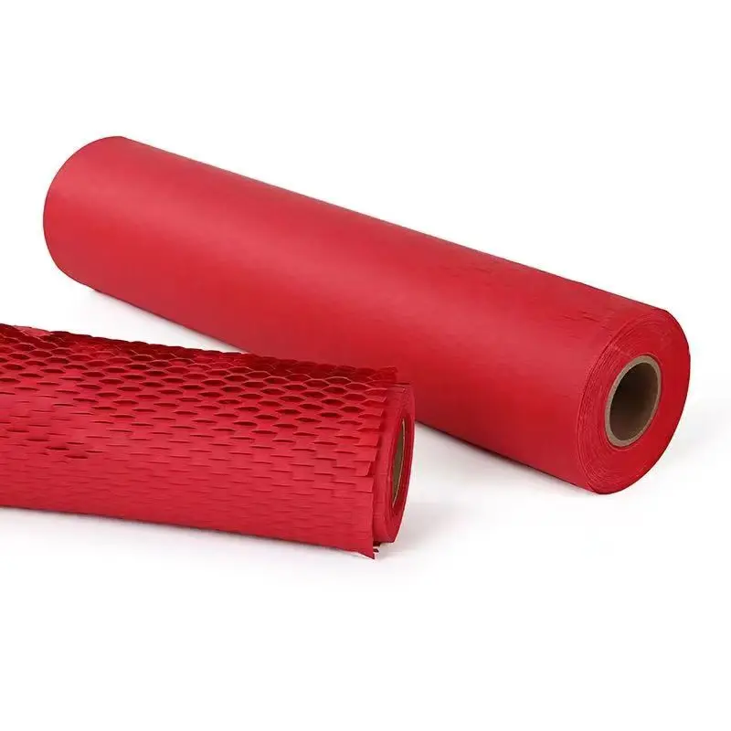 Red honeycomb paper for transportation, gift packaging, sound insulation, crash buffer