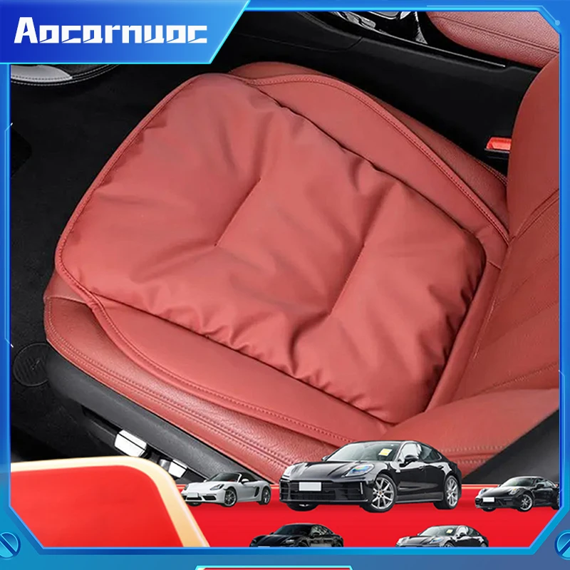 Juste de siège de voiture brodée pour Porsche 911, 718, Panamera Macan, siège avant, coussin de protection, coussin arrière, antidérapant, intérieur, tapis de chaise