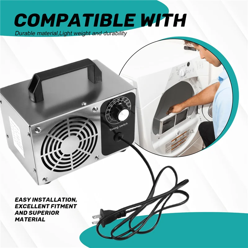 

B98A-генератор озона, домашний очиститель воздуха, очиститель воздуха, очиститель воздуха, 60 г, озоновая машина, вилка стандарта США