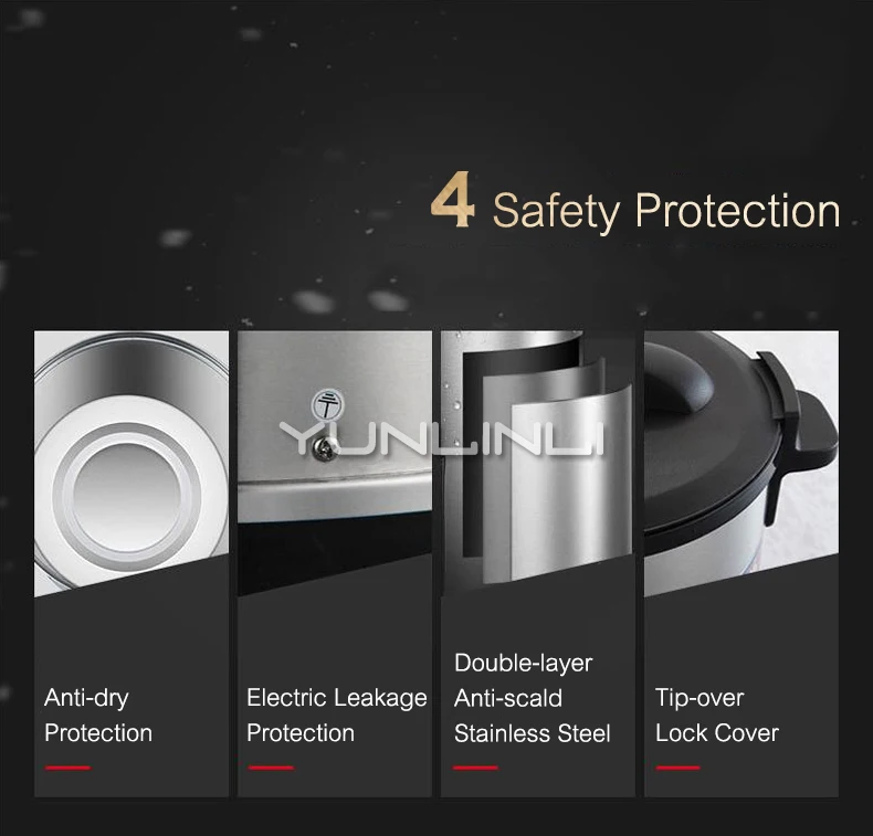 

Electric Hot Water Bucket Stainless Steel Boiling Tea Shop Insulation Barrel Kettle