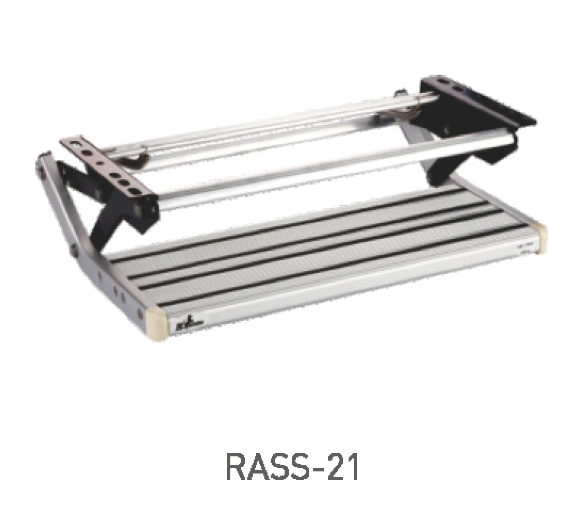 Manual Electrical Dual Option Aluminum Alloy Single RV Step Telescopic Folding Entry Stair For Camper