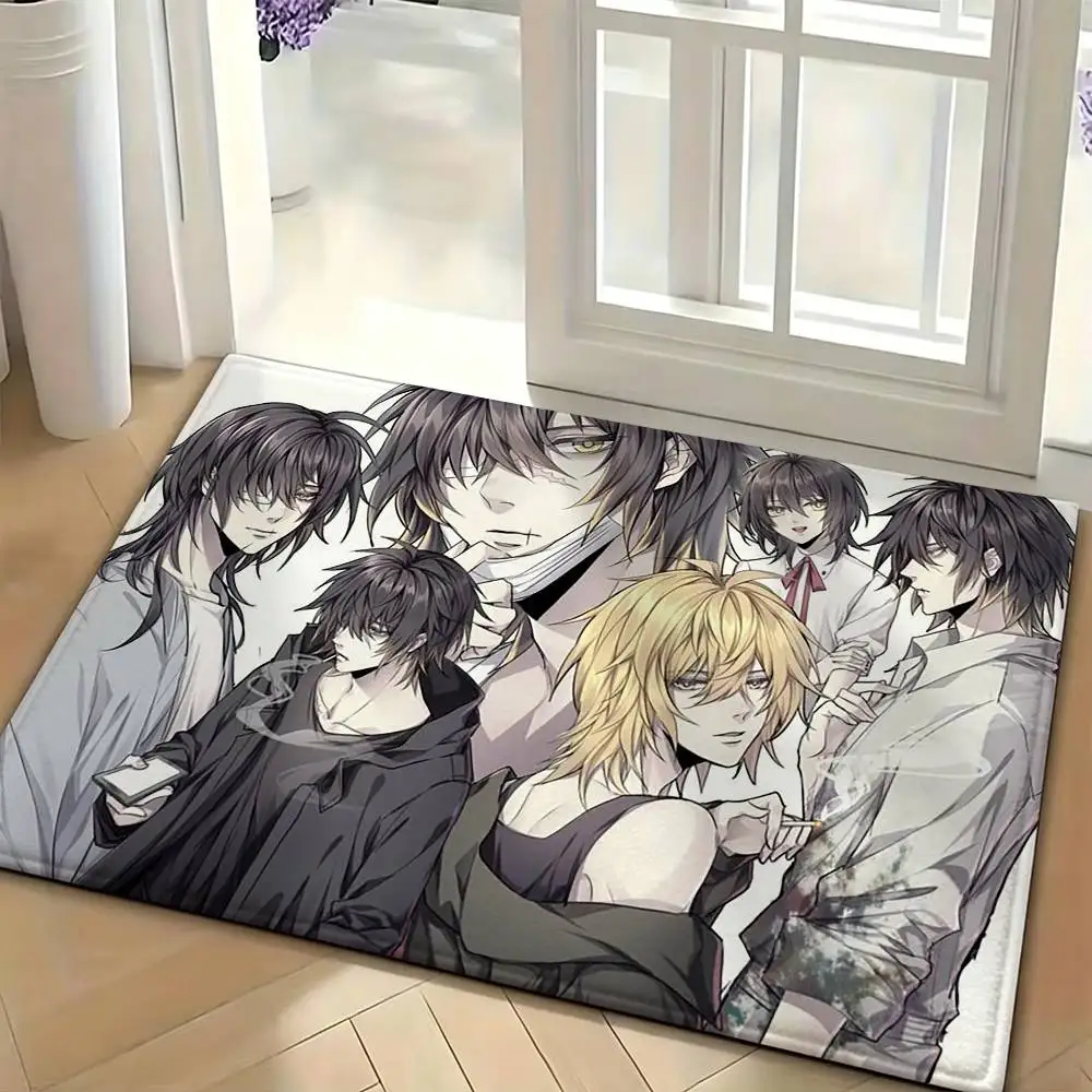 S-Slow D-Damage Anime Floor Mat Soft Non Slip for Entry Door Bathroom Indoor Home Decorative Carpet