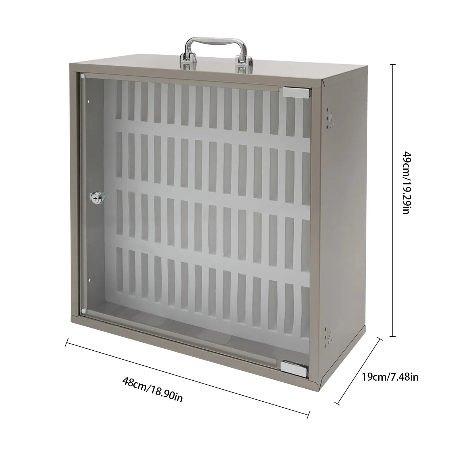 12-слотовый ящик для хранения сотового телефона, акриловый шкафчик для сотового телефона с замками, прозрачный, современный стиль, домашний офис и класс, 1