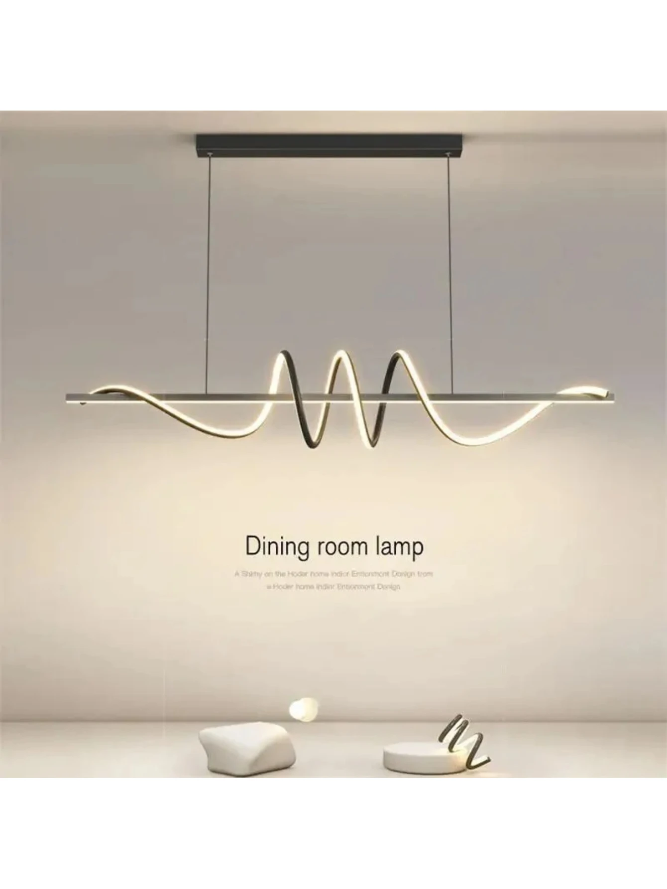 Home Decor Bedroom Living Room Pendant Light Dining Table Bar Hanging Lamps Minimalist Long Strip