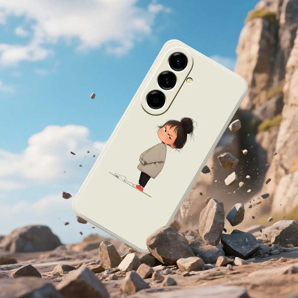 Funda de teléfono móvil con chica bonita para Samsung Galaxy S25 S24 S23 S22 S21 S20 Ultra Plus S10 Plus S24FE S23FE S22FE S21FE