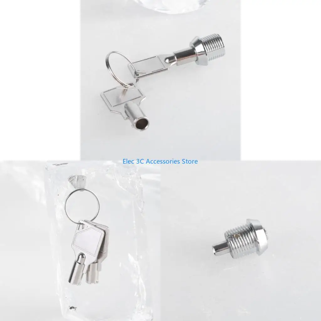 Y51A Security Keys Lock Protections Antitheft Desktop Computer Chassis Management Computer Case Lock with Keys Replacement