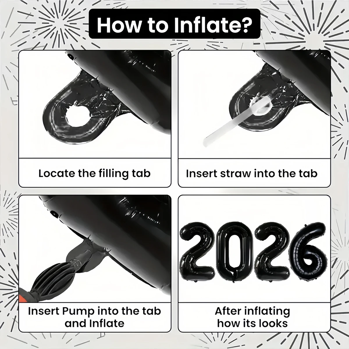 11 قطعة/المجموعة/مجموعة بالونات هالو سوداء، 2022، بالونات من رقائق النجوم، مستلزمات حفلات ليلة رأس السنة الجديدة، زينة سنة جديدة سعيدة 2022، مرحبا 2026