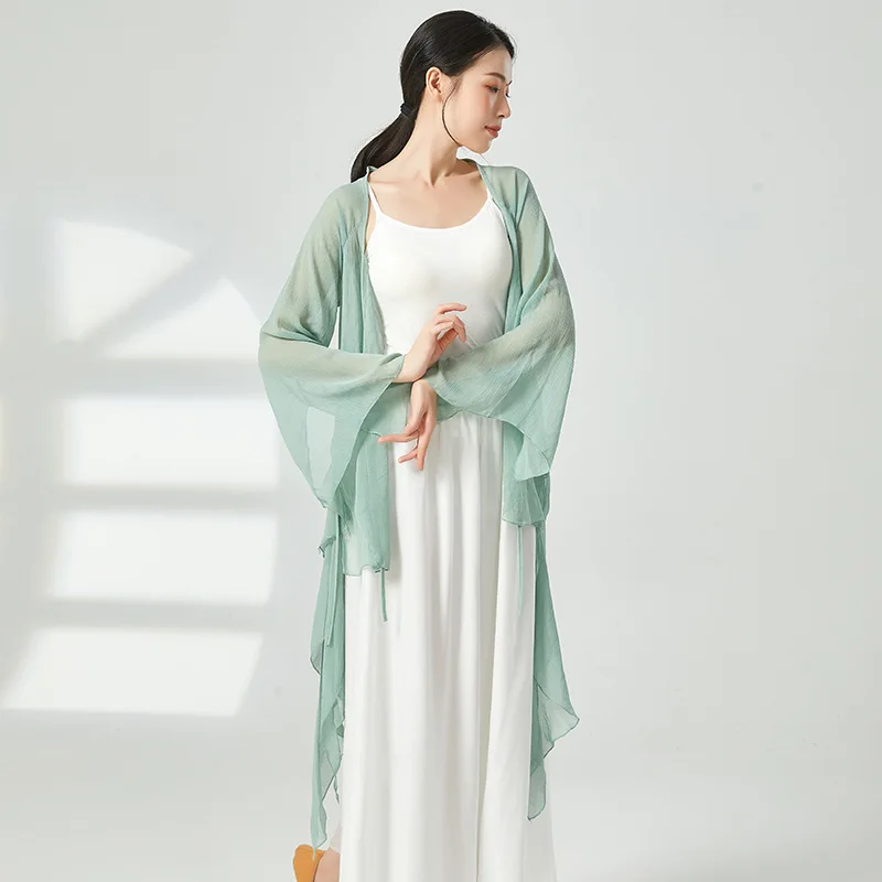 Klassische Tanz-Gaze-Übungskleidung, weiblich, elegant, Feenkörper, Reim, Kleidung, Oberteil