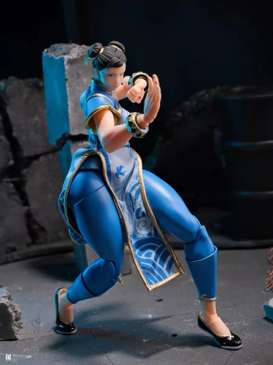KAIYODO 1/12 Chun-Li Cheongsam Cloth Skirt Game Action Figure Accessories Model Toys Clothes Skirt Hem Built-In Wire