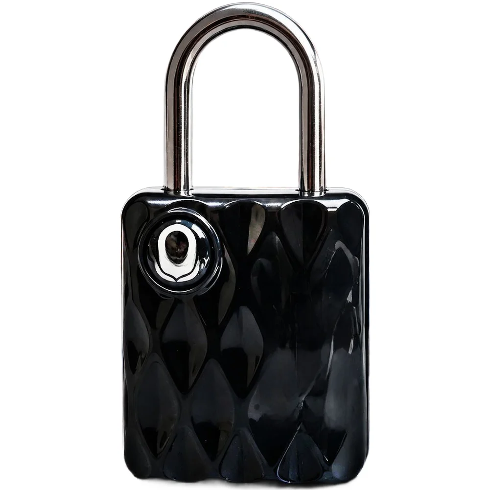 4 Digit Combination Lock Zinc Alloy Padlock For Travel Luggage Backpack Gym Locker Security Anti-Pry Deep Black
