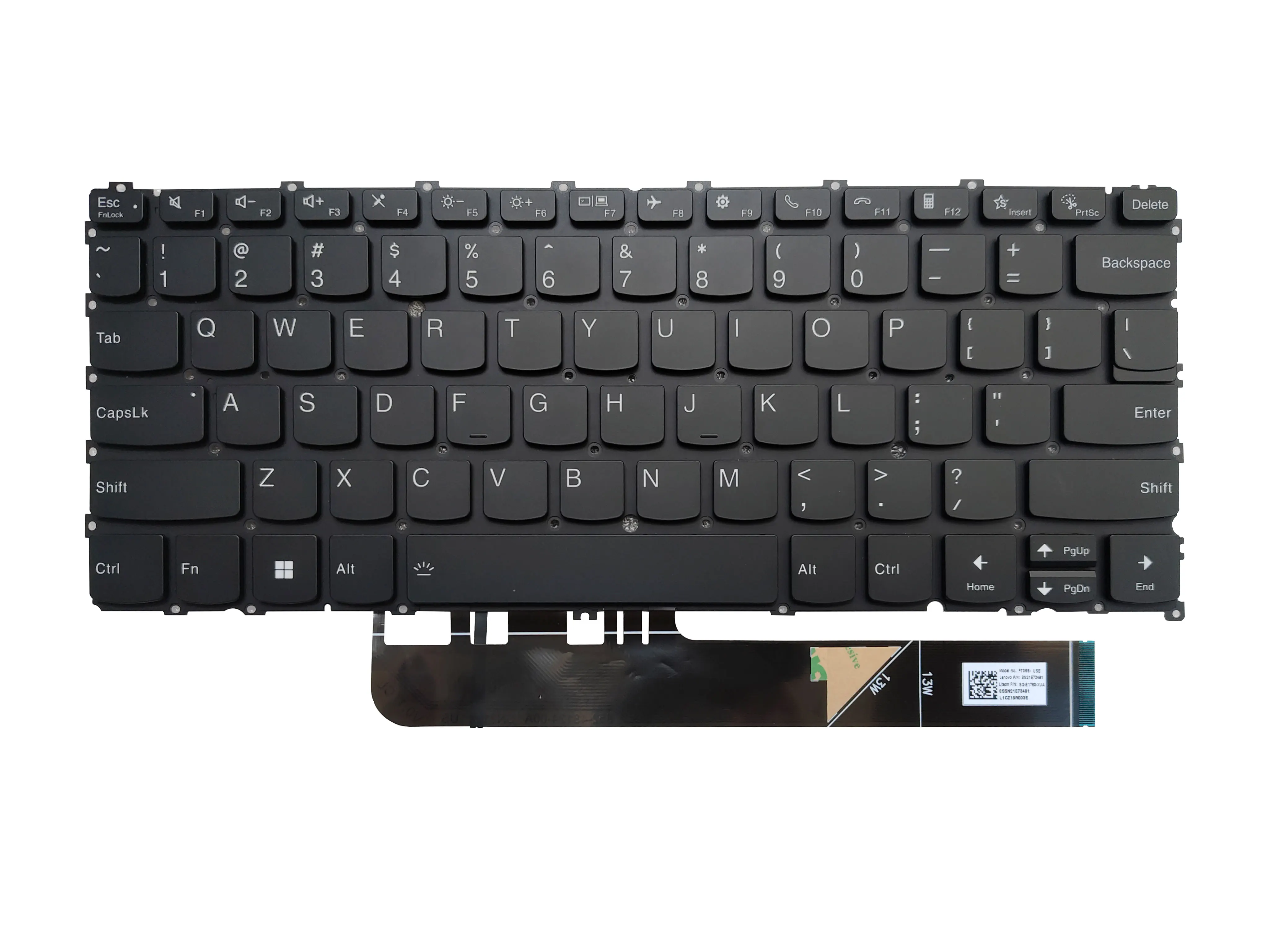 Imagem -02 - Teclado para Laptop Retroiluminado para Lenovo Lenovo Yoga 613 6-13abr8 6-13alc7 Eua Sn21e73481 Sn21e38295 Novo