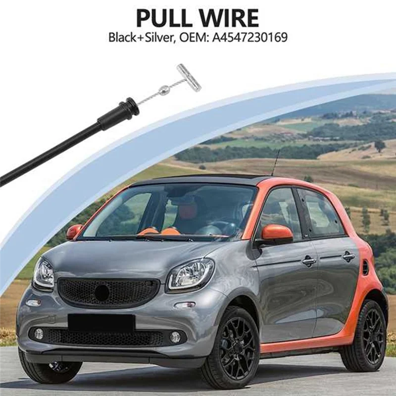 3Pcs For Smart Car Forfour(454)Front Exterior Door Handle Cable A4547230169-A99D
