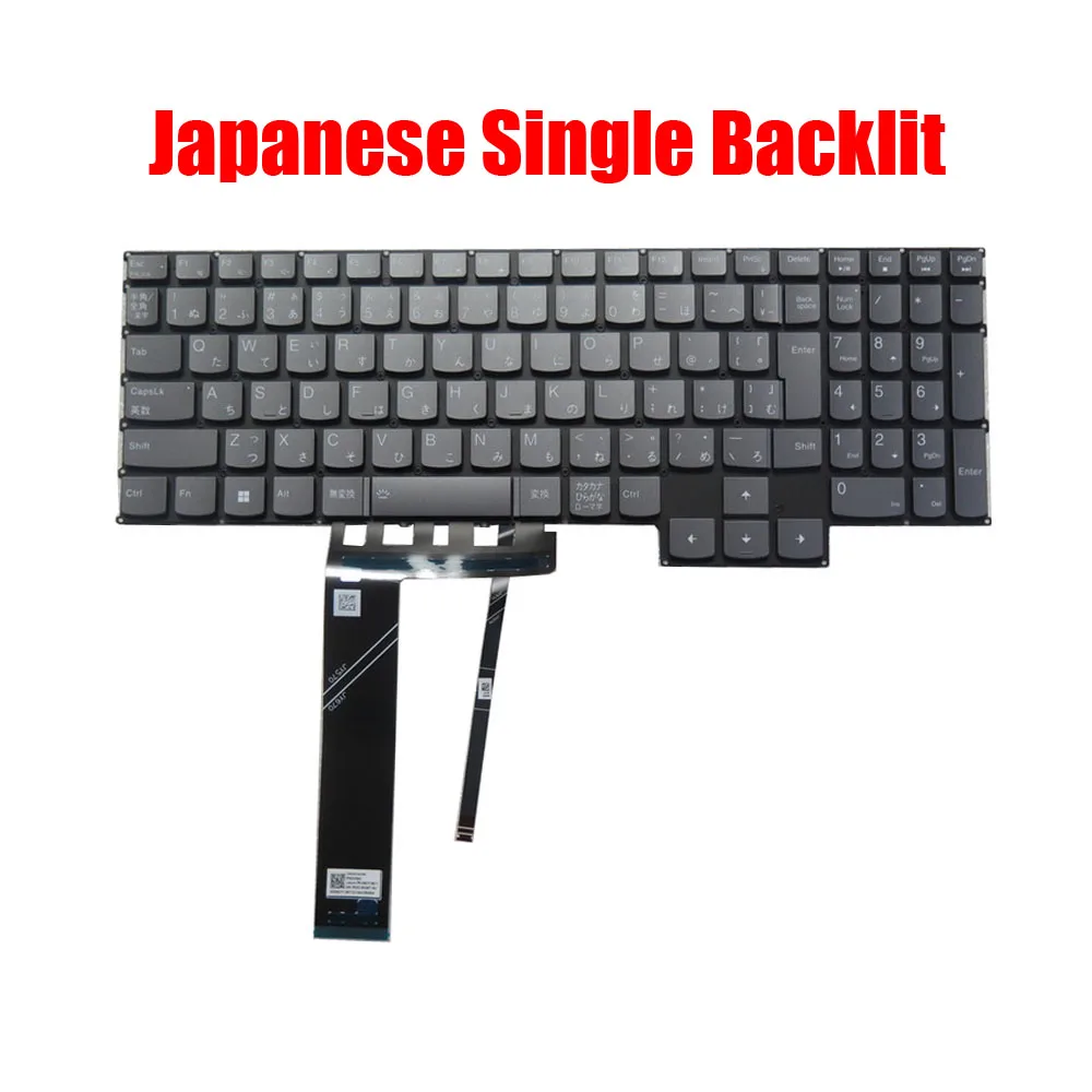 Laptop Keyboard For Lenovo For Legion 5 15ARH7 15ARH7H 15IAH7 15IAH7H 15ARP8 15IRX9 15APH9 Japanese JP JA Single Backlit New