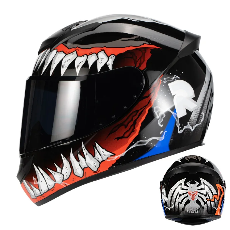 Full face racing helmet winter warm unisex motorcycle helmet  capacetes para moto