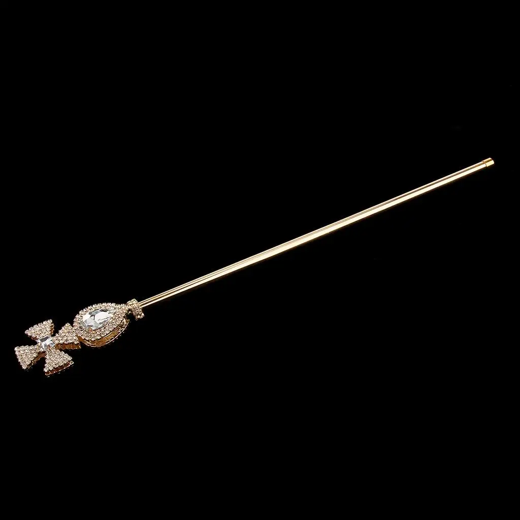 クリスタルの杖,妖精の王女の女王,派手なドレス,コスチュームアクセサリー,金,銀,50 cm