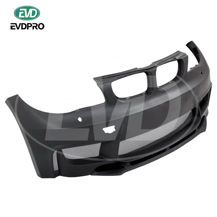 1M Style Glass Fiber Front Bumper for 2007- 2011 Bmw 1 Series E82 E88