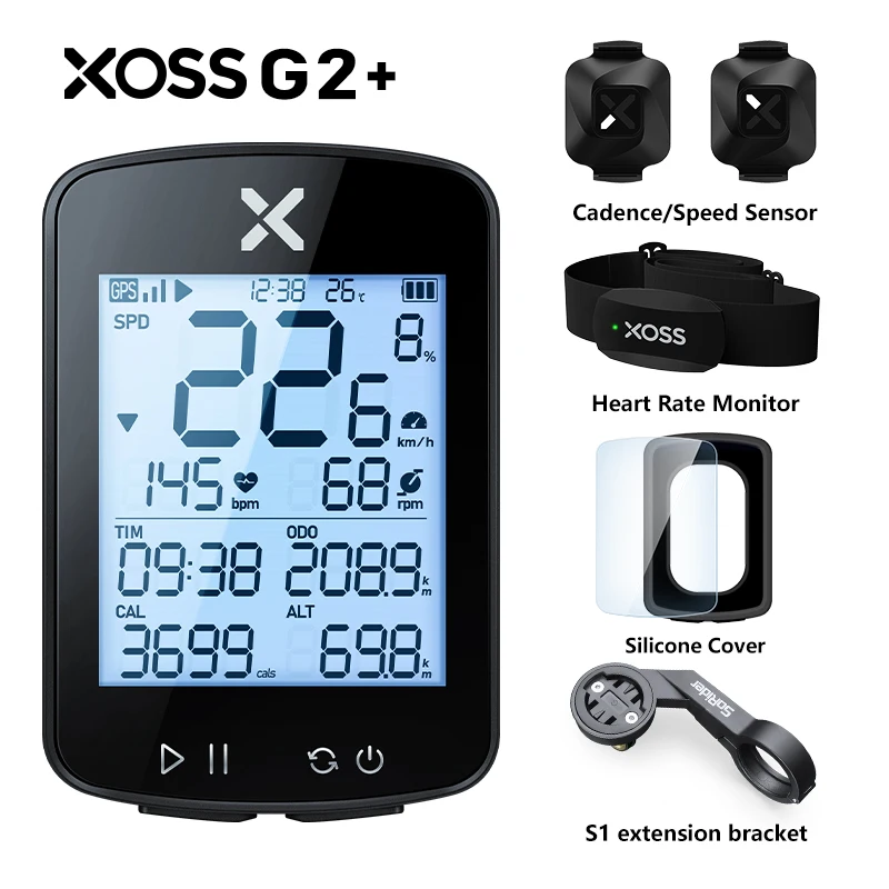 

XOSS G+ G2 G plus Cycling Computer GPS Generation 2 Wireless Speedometer Bluetooth Tracker Waterproof Road Bike MTB Bicycle Odom